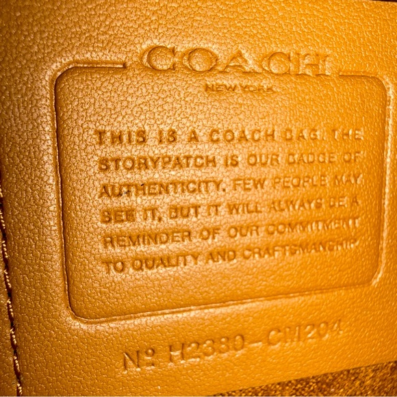 Coach Black Croc-Embossed Crossbody Bag - Picture 9 of 14